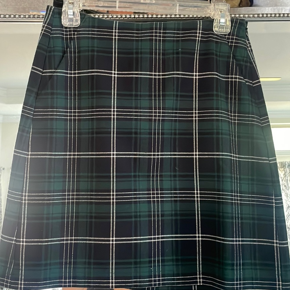 Loft Plaid skirt, size 2